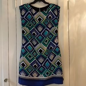 Multicolored geometric dress by Laundry